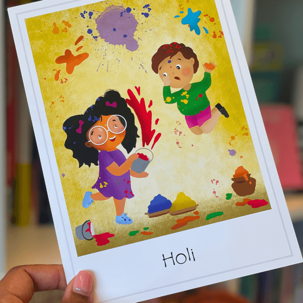Holi (festival van de kleuren) knutselpakket 2024